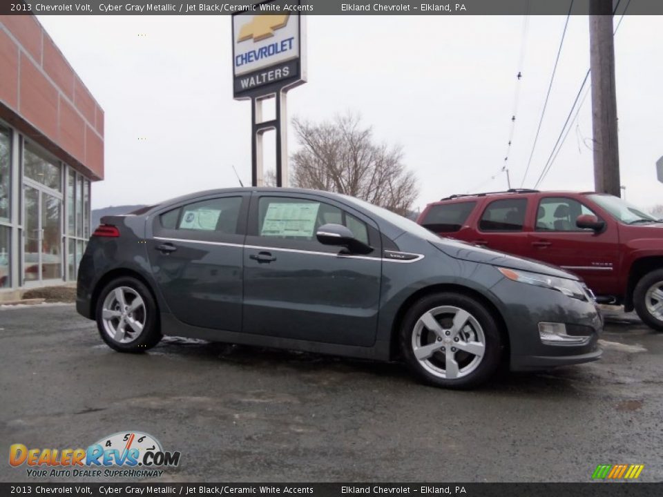 2013 Chevrolet Volt Cyber Gray Metallic / Jet Black/Ceramic White Accents Photo #1
