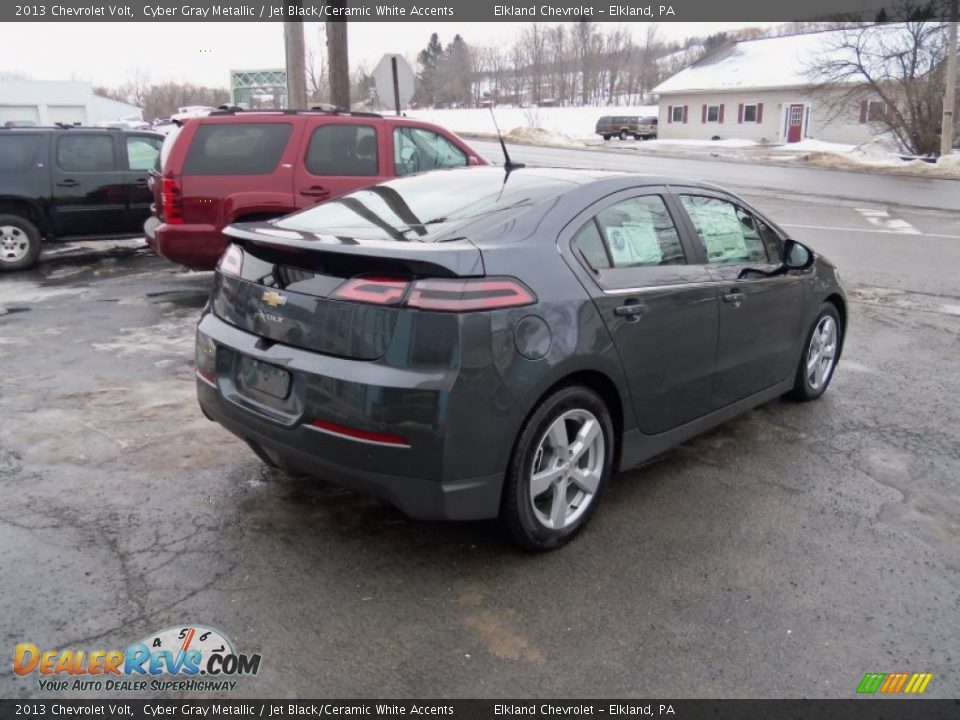 2013 Chevrolet Volt Cyber Gray Metallic / Jet Black/Ceramic White Accents Photo #3