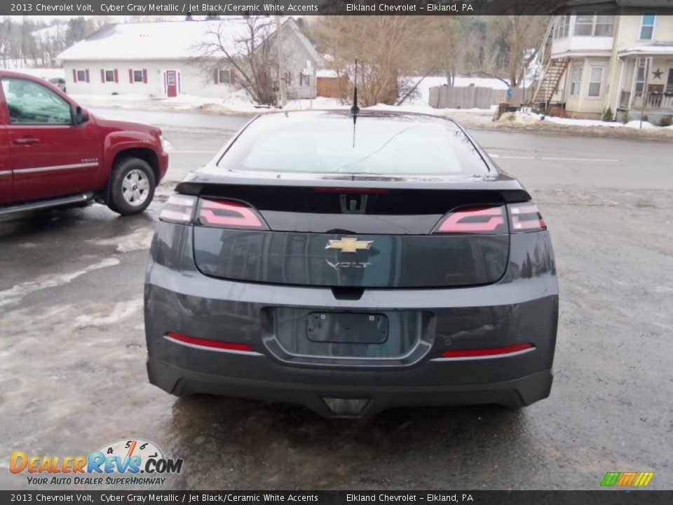 2013 Chevrolet Volt Cyber Gray Metallic / Jet Black/Ceramic White Accents Photo #4