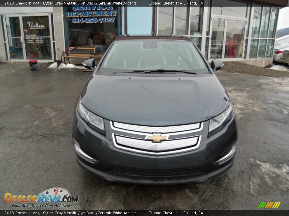 2013 Chevrolet Volt Cyber Gray Metallic / Jet Black/Ceramic White Accents Photo #8