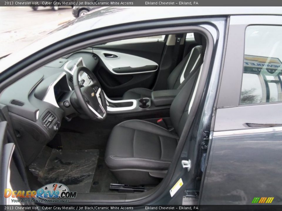 2013 Chevrolet Volt Cyber Gray Metallic / Jet Black/Ceramic White Accents Photo #14