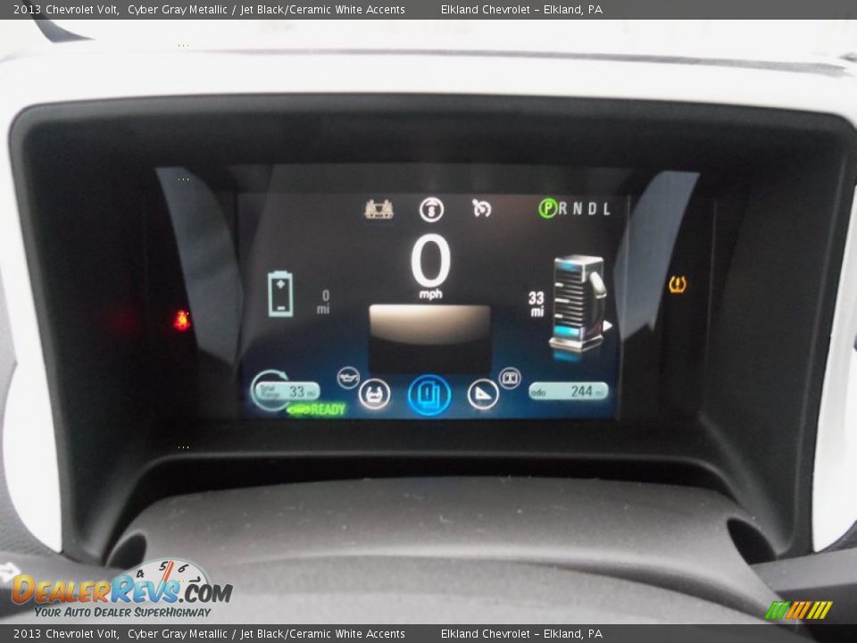 2013 Chevrolet Volt Cyber Gray Metallic / Jet Black/Ceramic White Accents Photo #16