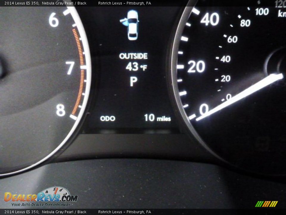 2014 Lexus ES 350 Nebula Gray Pearl / Black Photo #19