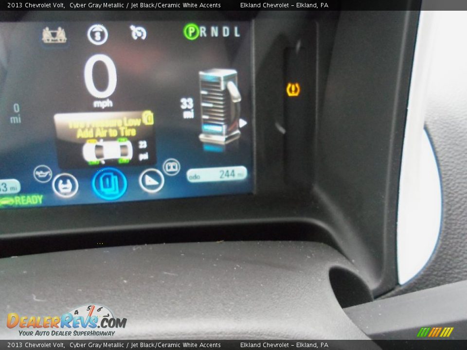 2013 Chevrolet Volt Cyber Gray Metallic / Jet Black/Ceramic White Accents Photo #17