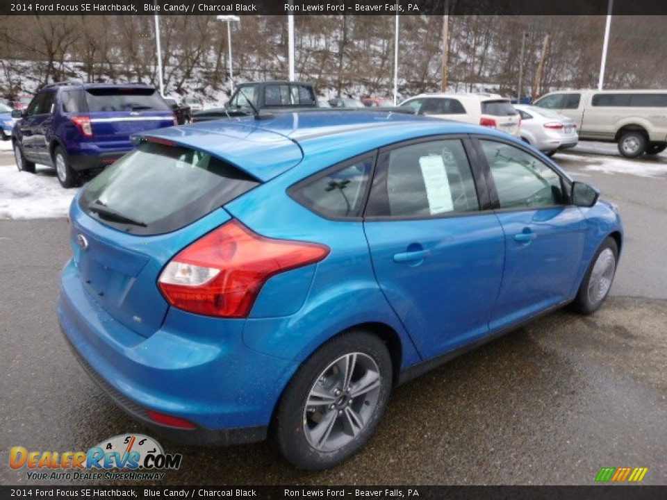 2014 Ford Focus SE Hatchback Blue Candy / Charcoal Black Photo #8