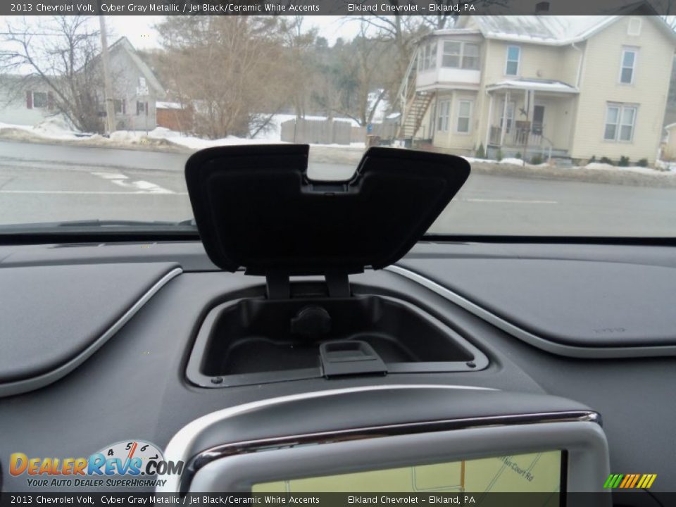 2013 Chevrolet Volt Cyber Gray Metallic / Jet Black/Ceramic White Accents Photo #26