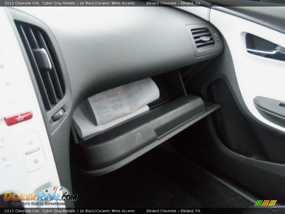 2013 Chevrolet Volt Cyber Gray Metallic / Jet Black/Ceramic White Accents Photo #27