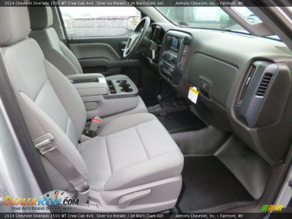 2014 Chevrolet Silverado 1500 WT Crew Cab 4x4 Silver Ice Metallic / Jet Black/Dark Ash Photo #10