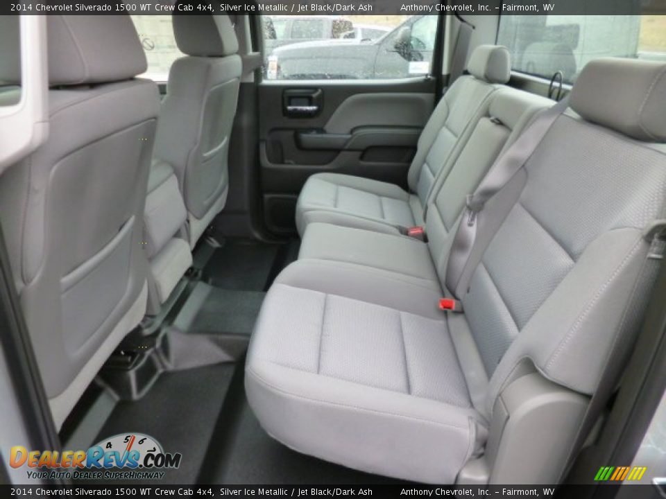 2014 Chevrolet Silverado 1500 WT Crew Cab 4x4 Silver Ice Metallic / Jet Black/Dark Ash Photo #14