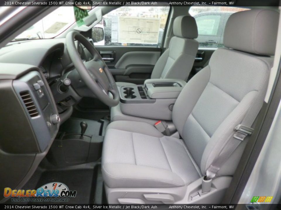 2014 Chevrolet Silverado 1500 WT Crew Cab 4x4 Silver Ice Metallic / Jet Black/Dark Ash Photo #16