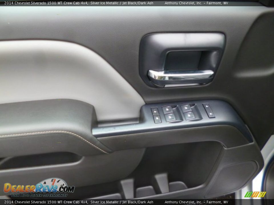 2014 Chevrolet Silverado 1500 WT Crew Cab 4x4 Silver Ice Metallic / Jet Black/Dark Ash Photo #18