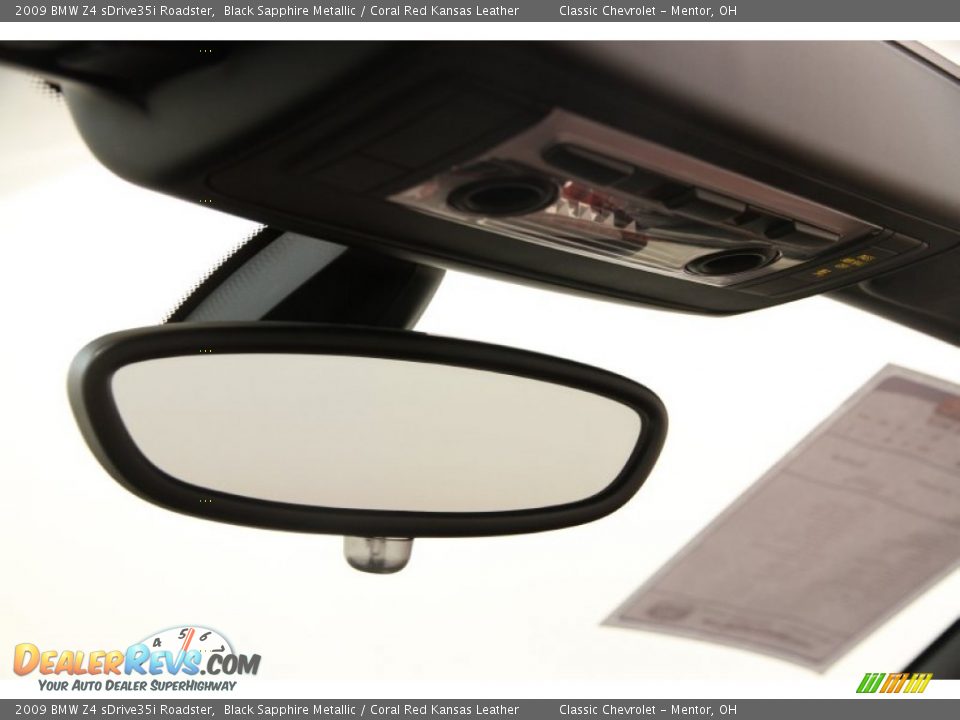 2009 BMW Z4 sDrive35i Roadster Black Sapphire Metallic / Coral Red Kansas Leather Photo #10