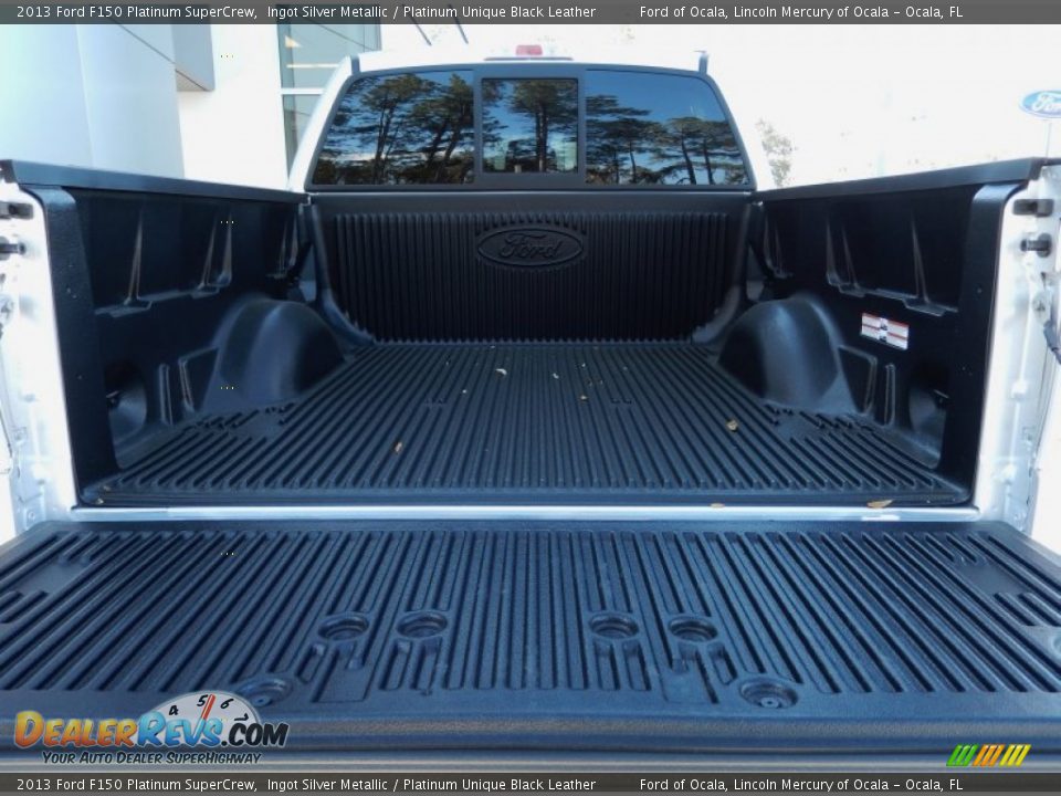 2013 Ford F150 Platinum SuperCrew Ingot Silver Metallic / Platinum Unique Black Leather Photo #4