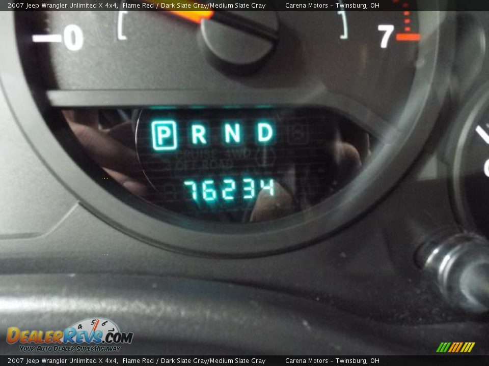 2007 Jeep Wrangler Unlimited X 4x4 Flame Red / Dark Slate Gray/Medium Slate Gray Photo #2