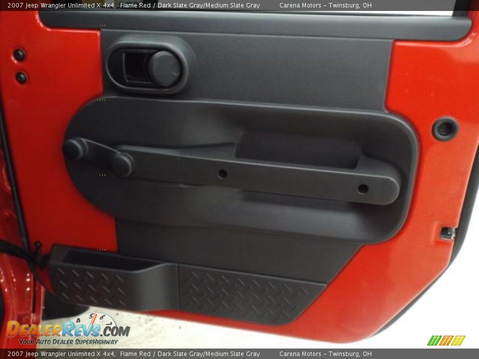 2007 Jeep Wrangler Unlimited X 4x4 Flame Red / Dark Slate Gray/Medium Slate Gray Photo #12