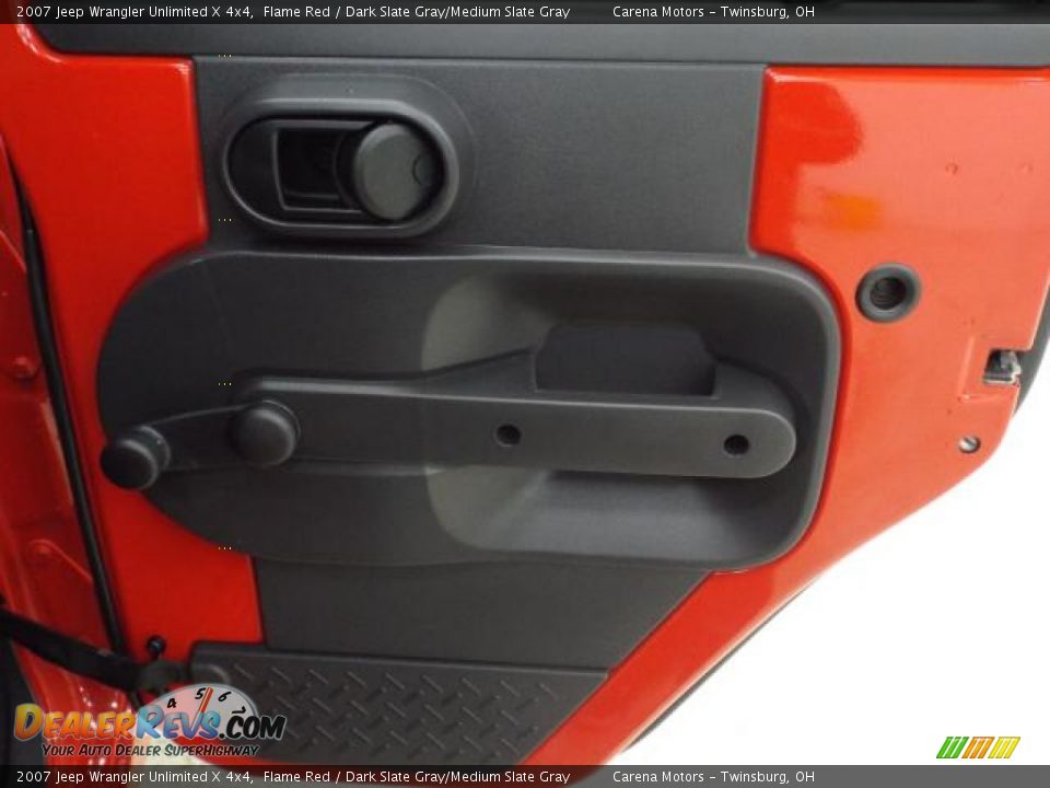 2007 Jeep Wrangler Unlimited X 4x4 Flame Red / Dark Slate Gray/Medium Slate Gray Photo #13