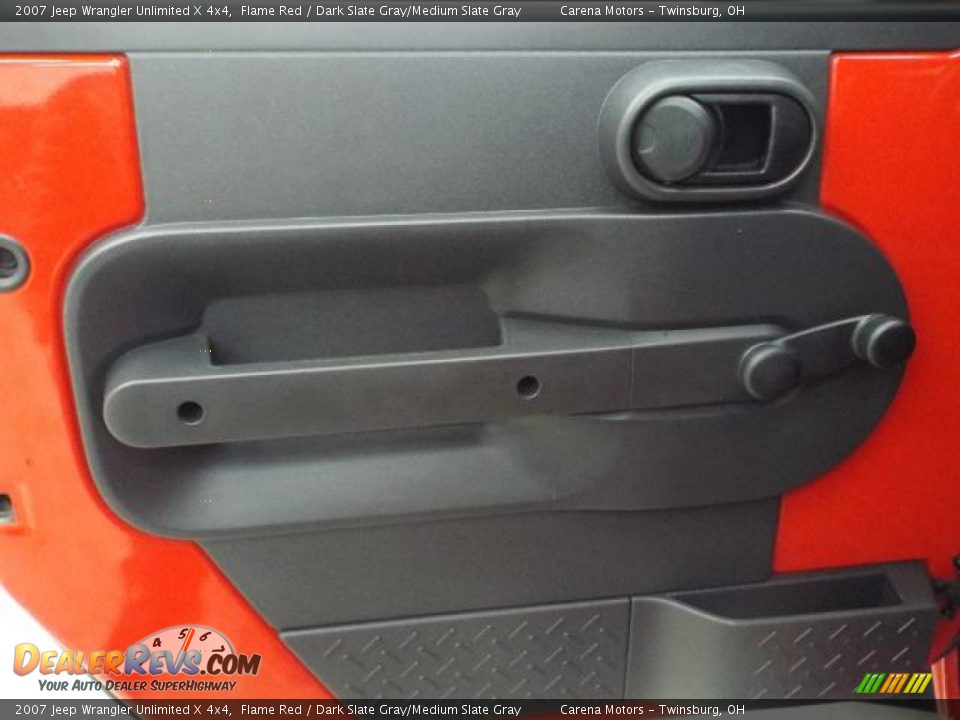 2007 Jeep Wrangler Unlimited X 4x4 Flame Red / Dark Slate Gray/Medium Slate Gray Photo #15
