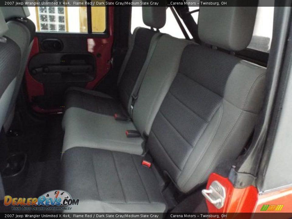 2007 Jeep Wrangler Unlimited X 4x4 Flame Red / Dark Slate Gray/Medium Slate Gray Photo #17