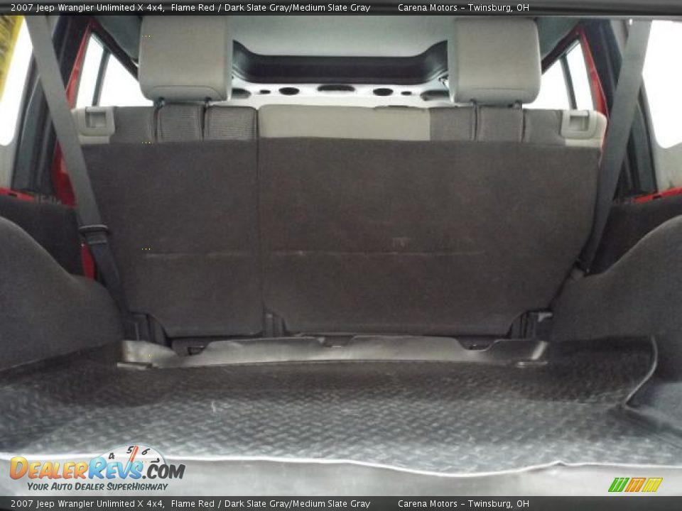 2007 Jeep Wrangler Unlimited X 4x4 Flame Red / Dark Slate Gray/Medium Slate Gray Photo #18