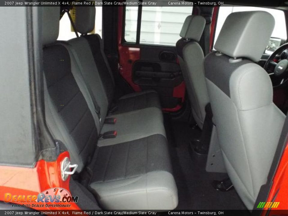 2007 Jeep Wrangler Unlimited X 4x4 Flame Red / Dark Slate Gray/Medium Slate Gray Photo #19