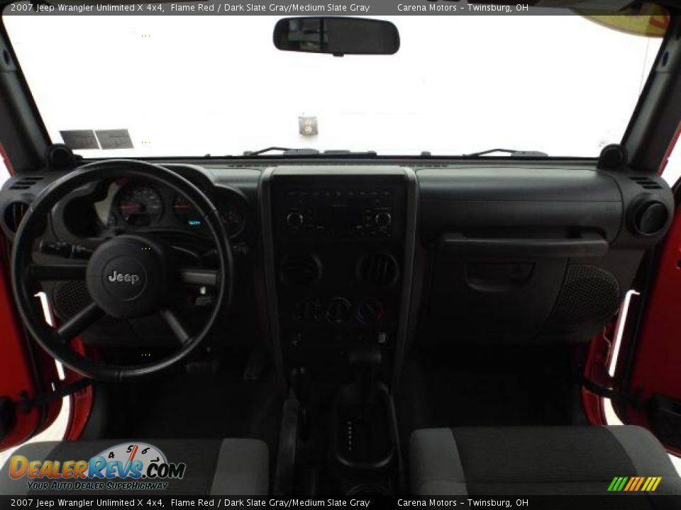 2007 Jeep Wrangler Unlimited X 4x4 Flame Red / Dark Slate Gray/Medium Slate Gray Photo #20