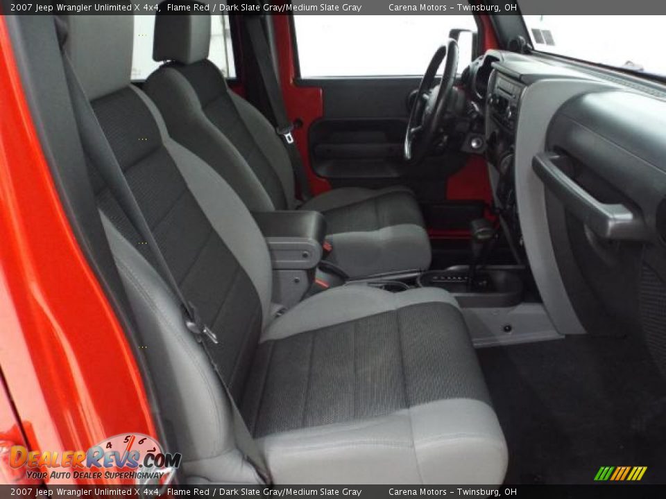 2007 Jeep Wrangler Unlimited X 4x4 Flame Red / Dark Slate Gray/Medium Slate Gray Photo #21