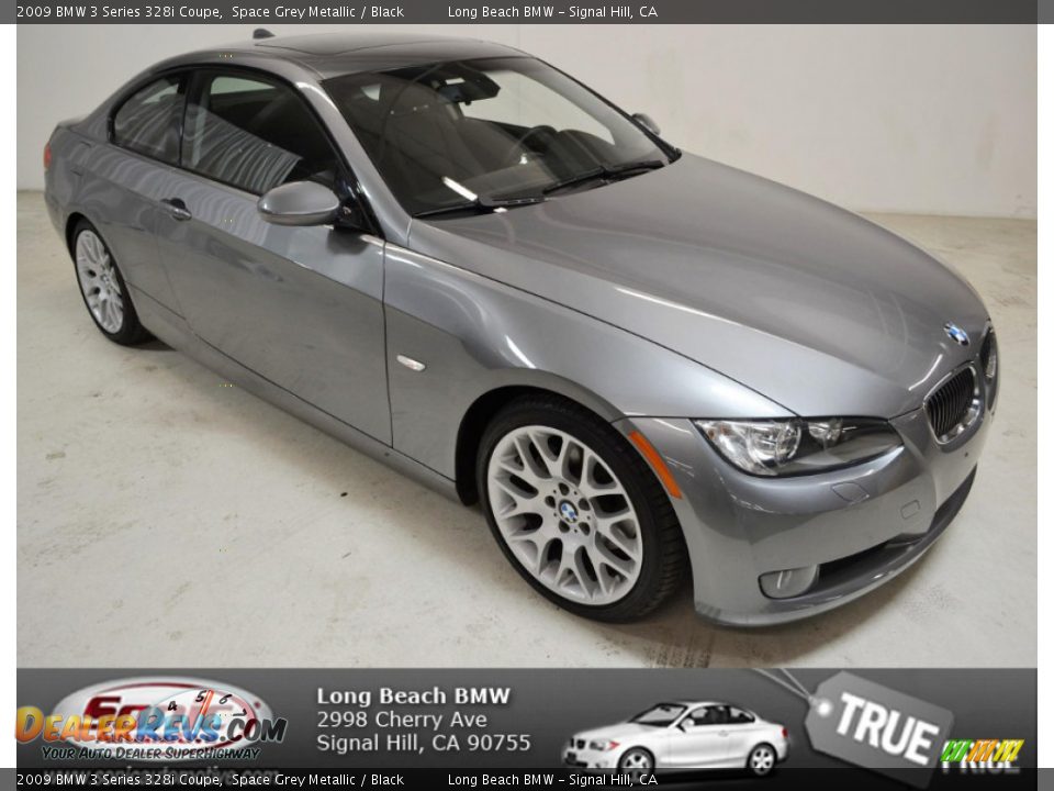 2009 BMW 3 Series 328i Coupe Space Grey Metallic / Black Photo #1