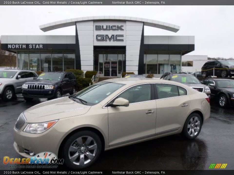 2010 Buick LaCrosse CXL Gold Mist Metallic / Cocoa/Light Cashmere Photo #1