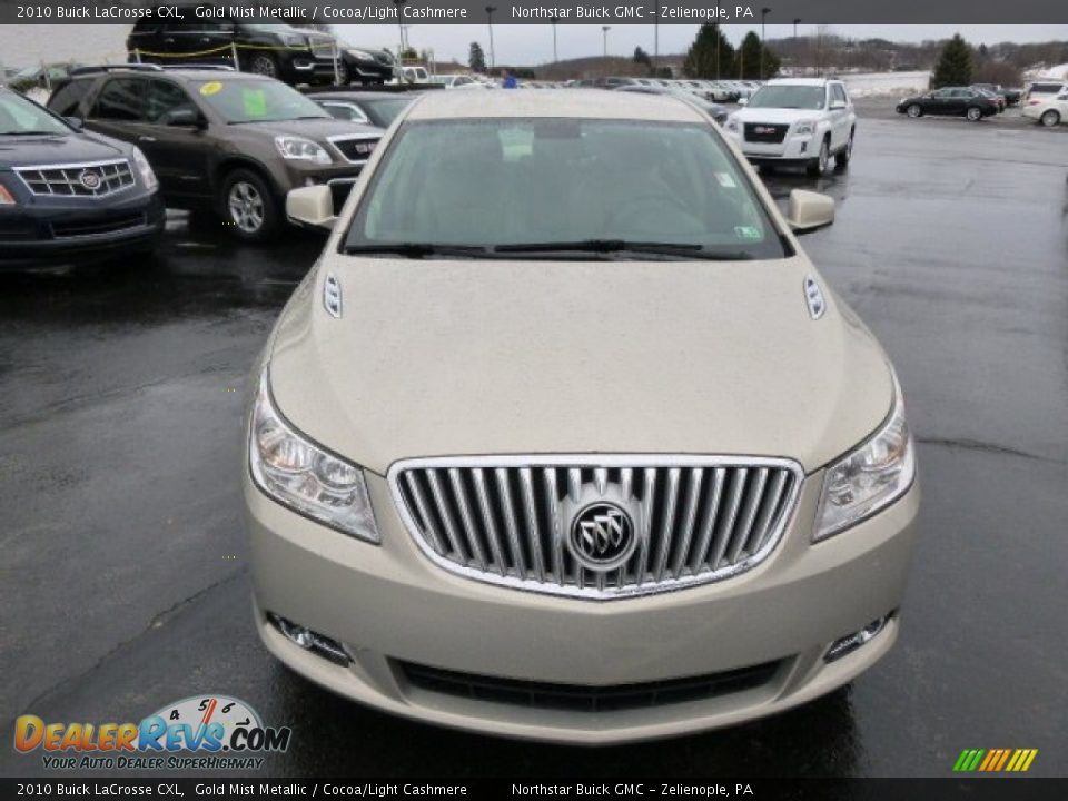 2010 Buick LaCrosse CXL Gold Mist Metallic / Cocoa/Light Cashmere Photo #2
