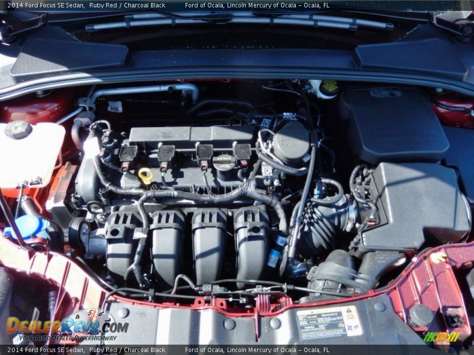 2014 Ford Focus SE Sedan Ruby Red / Charcoal Black Photo #11