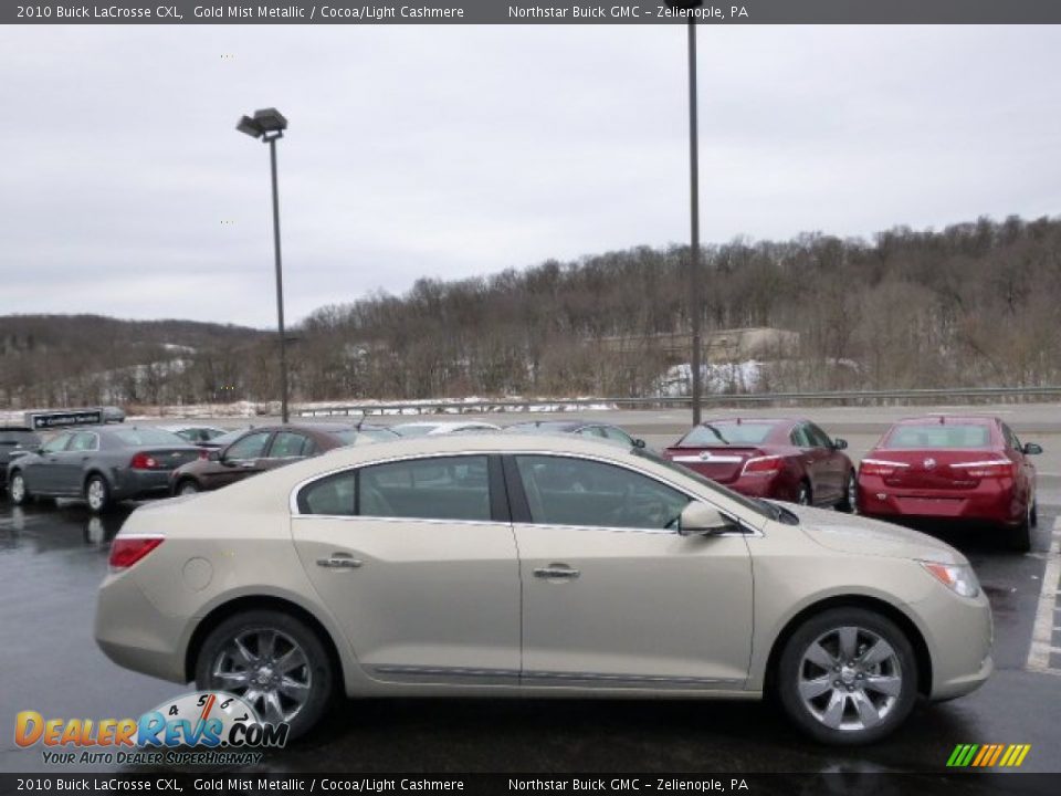 2010 Buick LaCrosse CXL Gold Mist Metallic / Cocoa/Light Cashmere Photo #4
