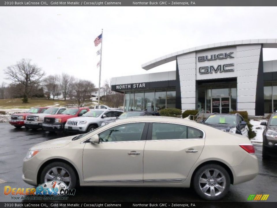 2010 Buick LaCrosse CXL Gold Mist Metallic / Cocoa/Light Cashmere Photo #8