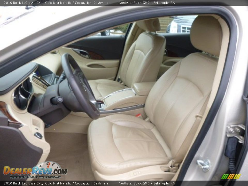 2010 Buick LaCrosse CXL Gold Mist Metallic / Cocoa/Light Cashmere Photo #10