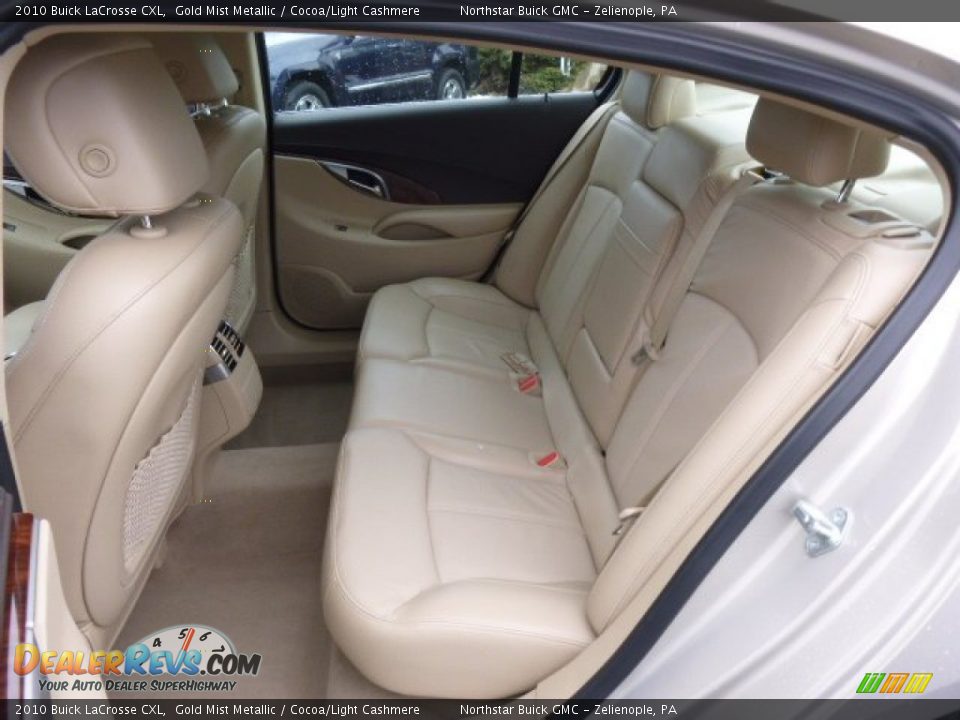 2010 Buick LaCrosse CXL Gold Mist Metallic / Cocoa/Light Cashmere Photo #12