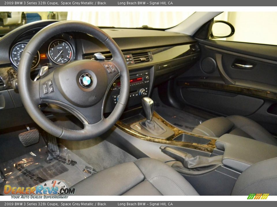 2009 BMW 3 Series 328i Coupe Space Grey Metallic / Black Photo #12
