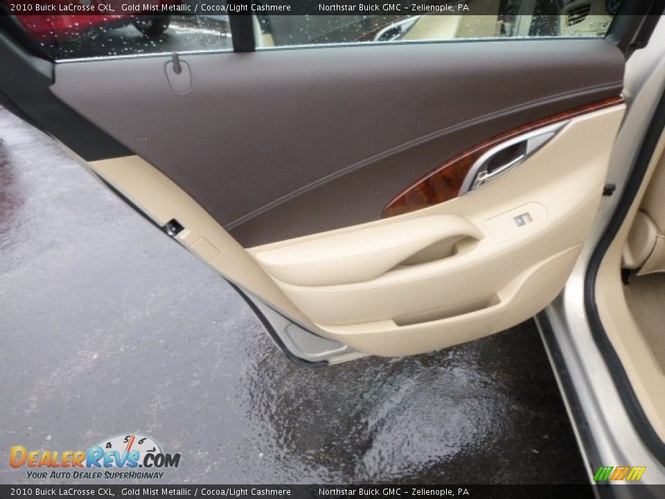 2010 Buick LaCrosse CXL Gold Mist Metallic / Cocoa/Light Cashmere Photo #13
