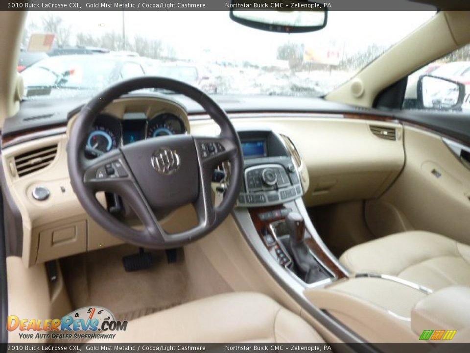 2010 Buick LaCrosse CXL Gold Mist Metallic / Cocoa/Light Cashmere Photo #14