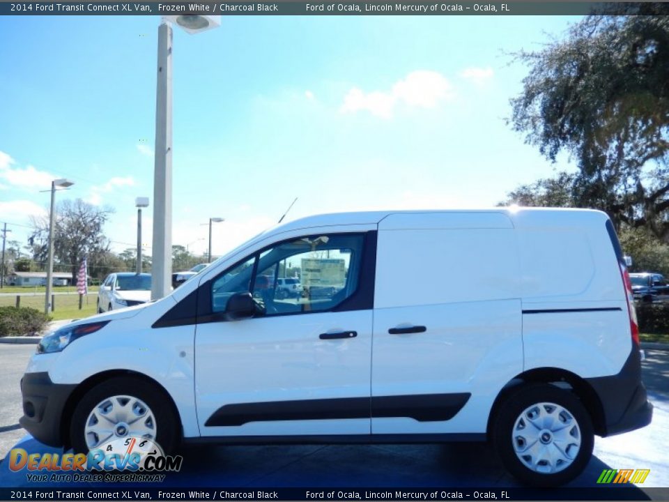 Frozen White 2014 Ford Transit Connect XL Van Photo #2