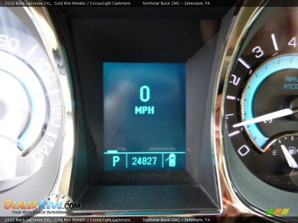 2010 Buick LaCrosse CXL Gold Mist Metallic / Cocoa/Light Cashmere Photo #19