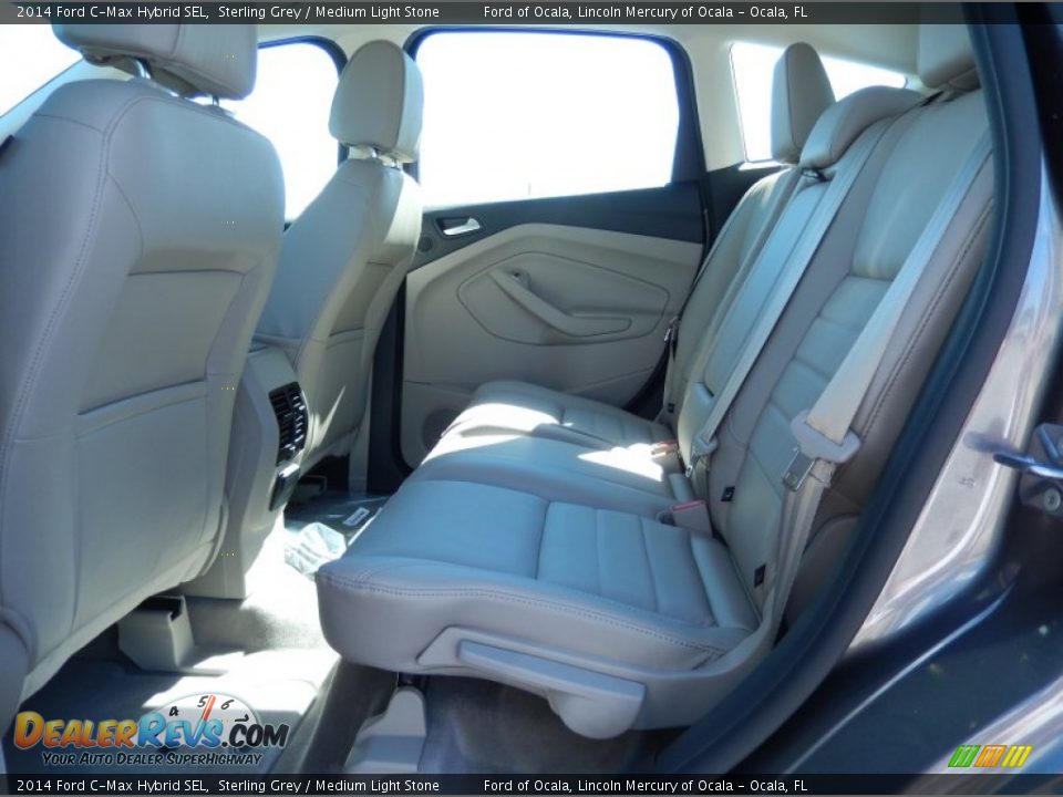 Rear Seat of 2014 Ford C-Max Hybrid SEL Photo #8