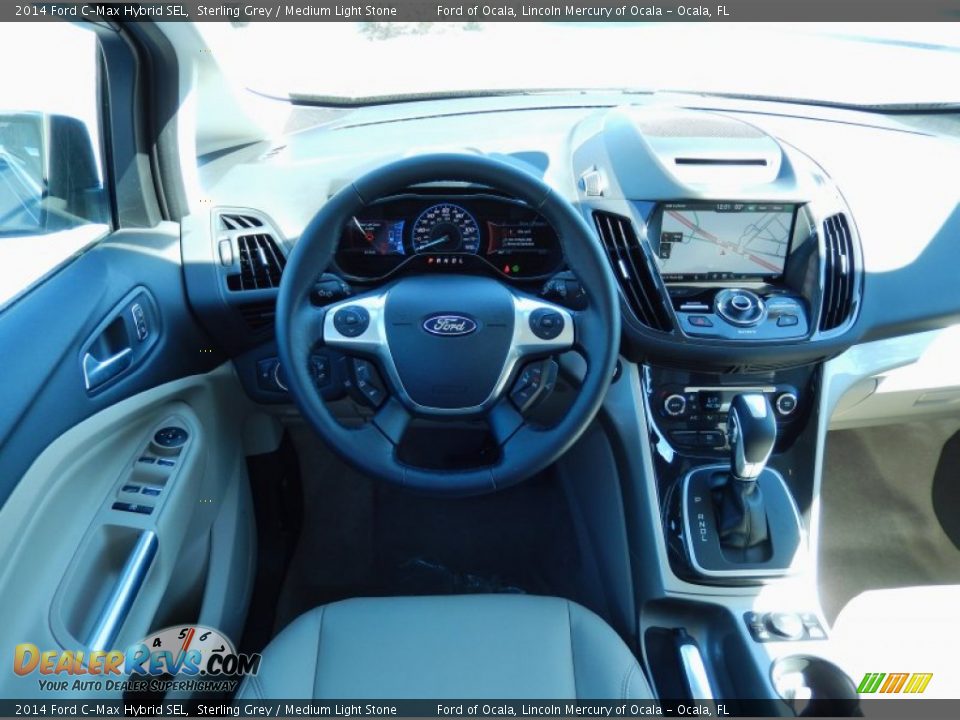 Dashboard of 2014 Ford C-Max Hybrid SEL Photo #9