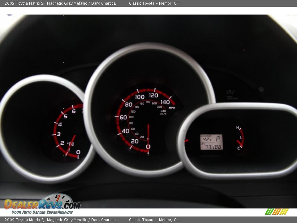2009 Toyota Matrix S Magnetic Gray Metallic / Dark Charcoal Photo #9