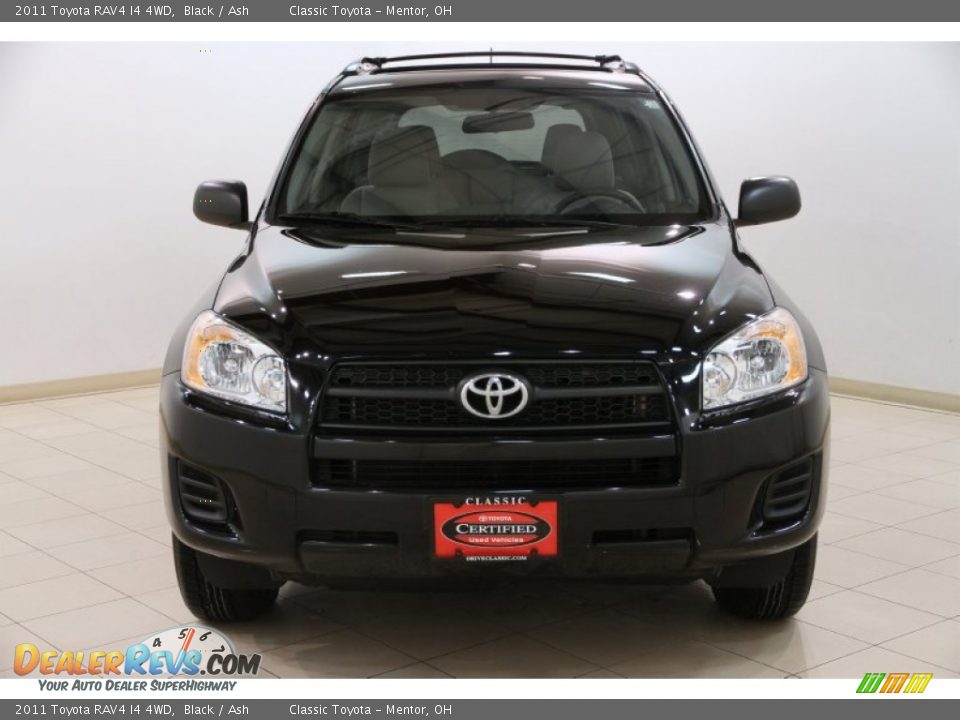 2011 Toyota RAV4 I4 4WD Black / Ash Photo #2