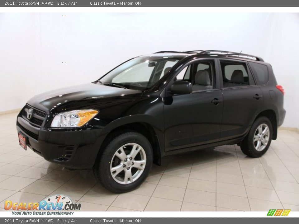 2011 Toyota RAV4 I4 4WD Black / Ash Photo #3