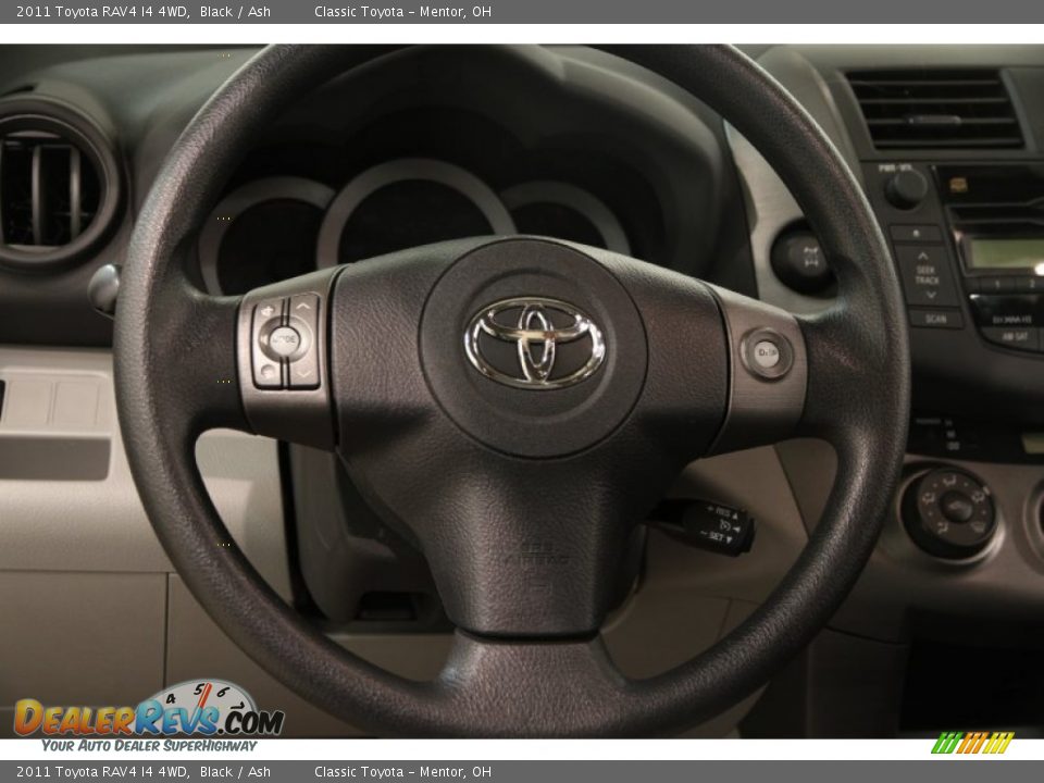 2011 Toyota RAV4 I4 4WD Black / Ash Photo #7