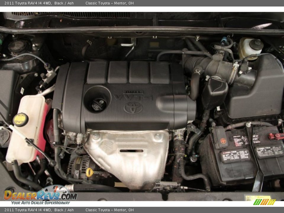 2011 Toyota RAV4 I4 4WD Black / Ash Photo #15