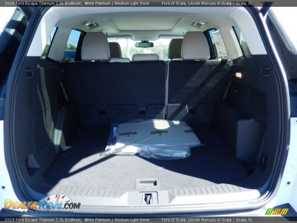 2014 Ford Escape Titanium 2.0L EcoBoost White Platinum / Medium Light Stone Photo #5