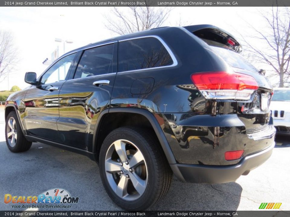 2014 Jeep Grand Cherokee Limited Brilliant Black Crystal Pearl / Morocco Black Photo #2
