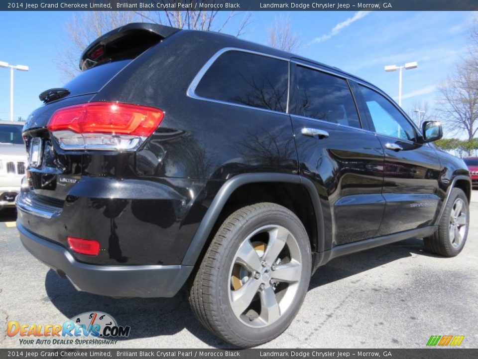 2014 Jeep Grand Cherokee Limited Brilliant Black Crystal Pearl / Morocco Black Photo #3