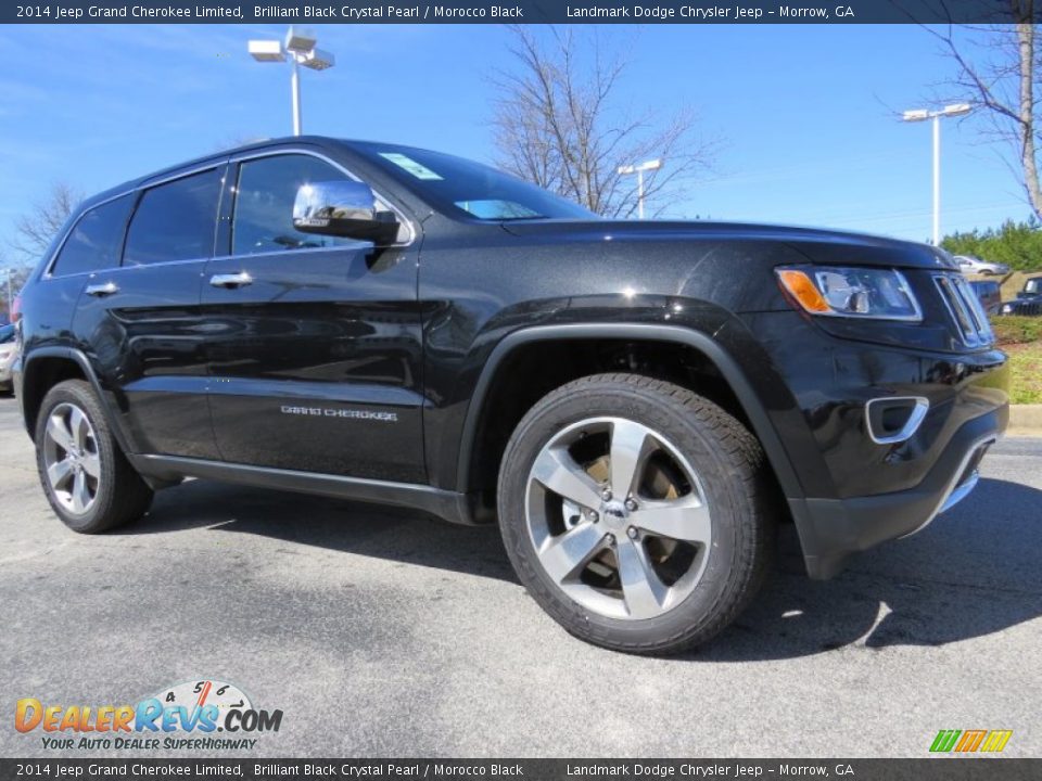2014 Jeep Grand Cherokee Limited Brilliant Black Crystal Pearl / Morocco Black Photo #4